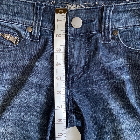 Express Biker Style Blue Jeans Size 2 - Picture 13 of 14